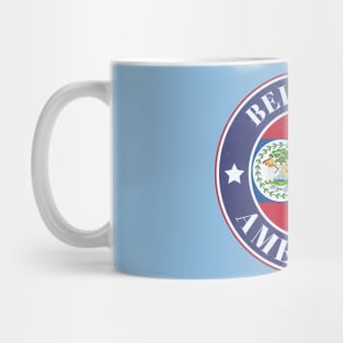 Proud Belizean-American Badge - Belize Flag Mug